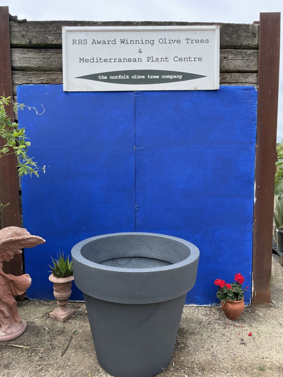 Granite extra large planter The Norfolk Olive Tree Company