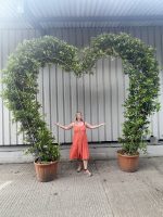 Wedding arch - Jasmine love heart.