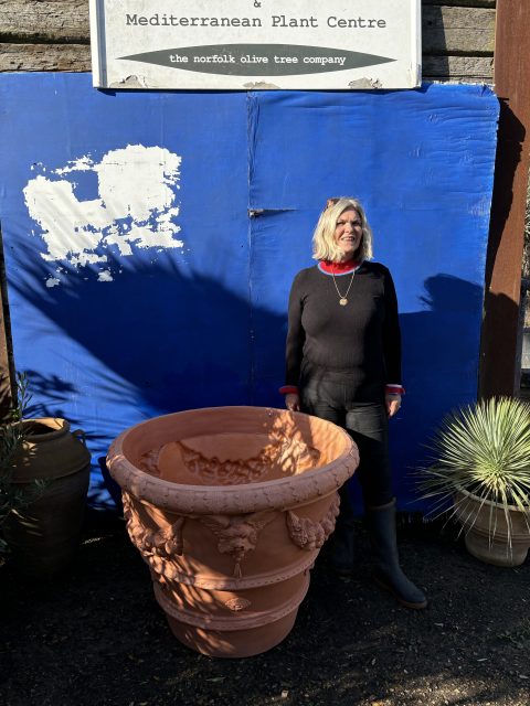Italian large garden pot.
