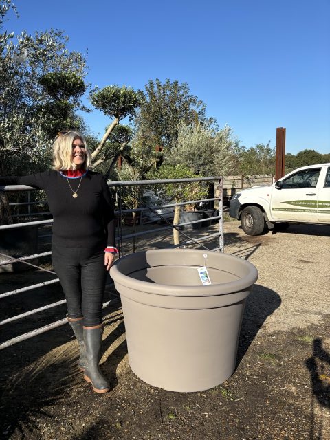 Extra large garden pot.