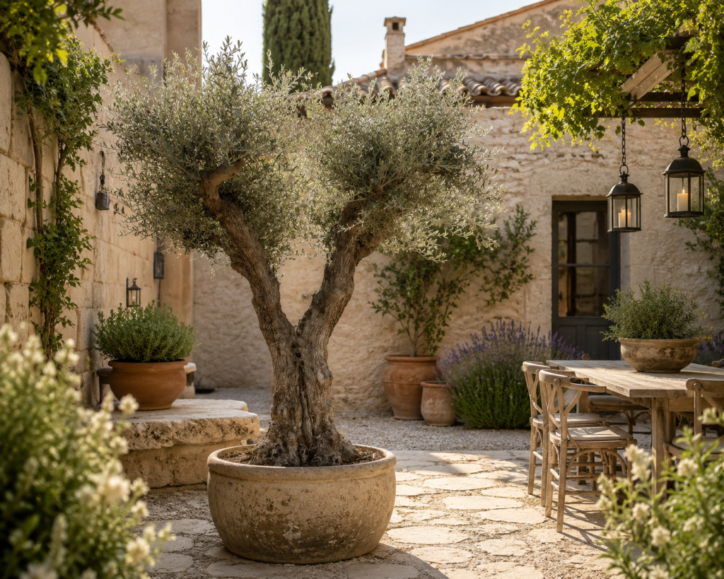Mediterranean courtyard garden