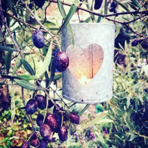 wedding love heart candle